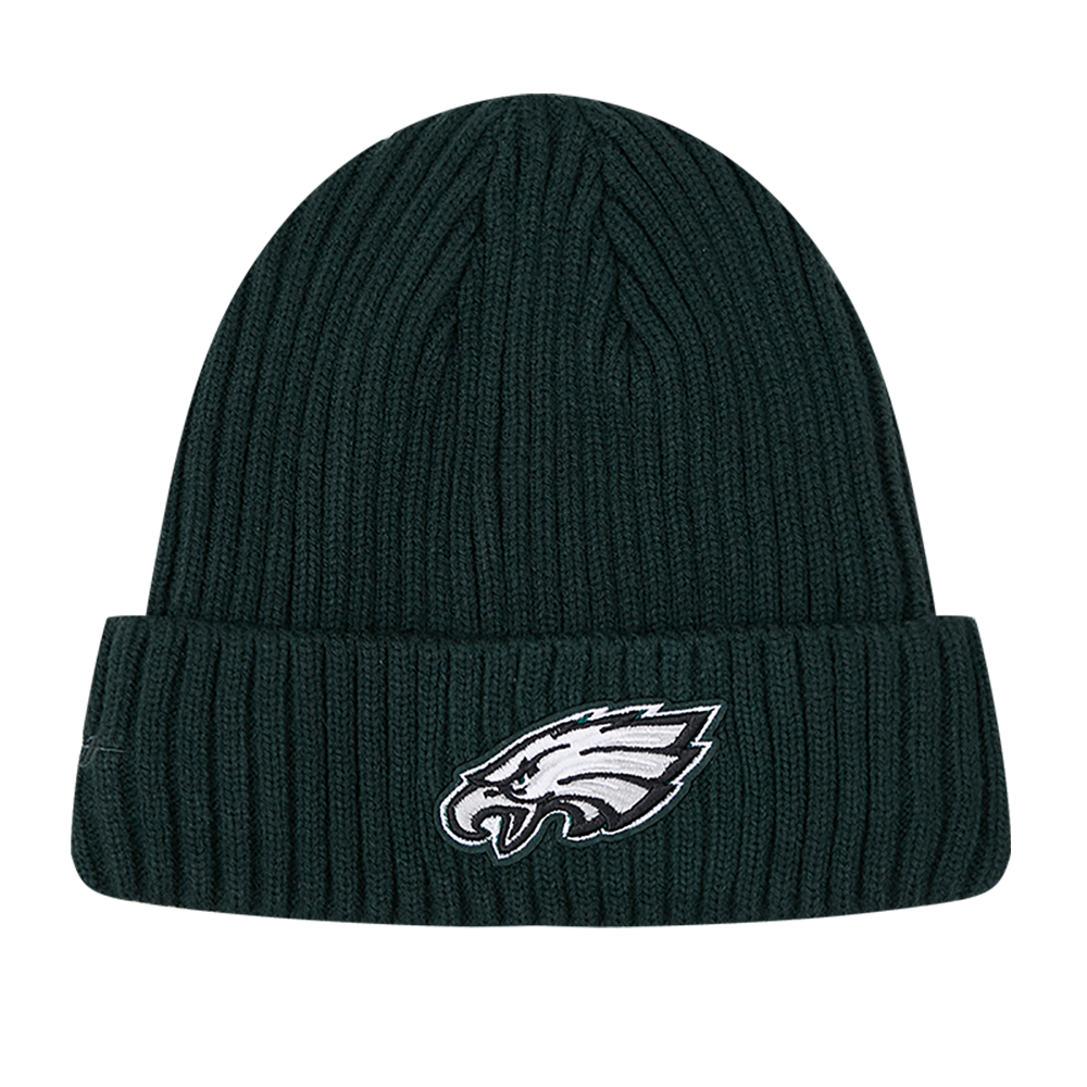 NFL PHILADELPHIA EAGLES OLD ENGLISH UNISEX BEANIE (FOREST GREEN)