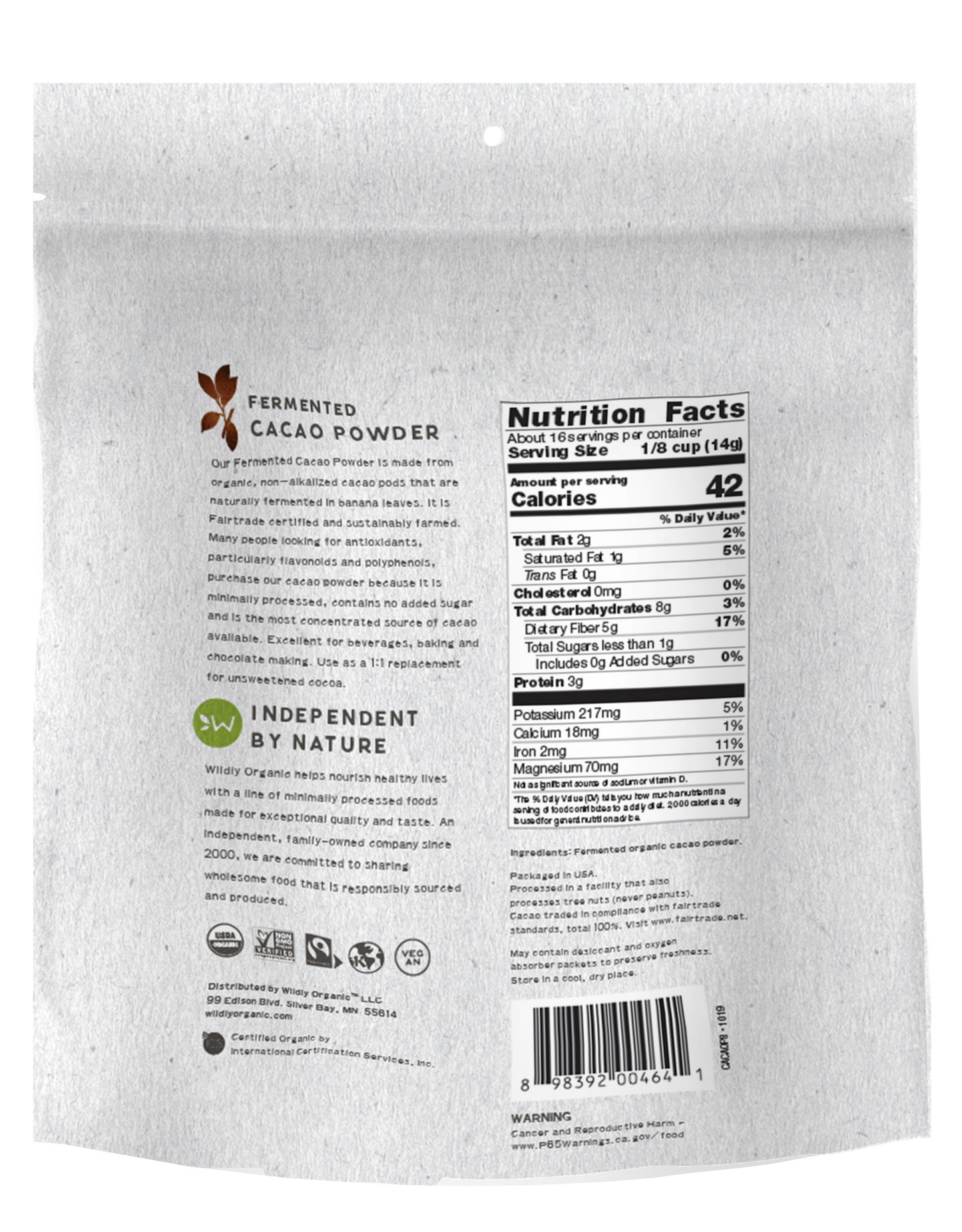 Fermented Cacao Powder | Organic | Raw