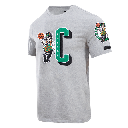 NBA BOSTON CELTICS MASHUP MEN'S TEE (HEATHER GREY)