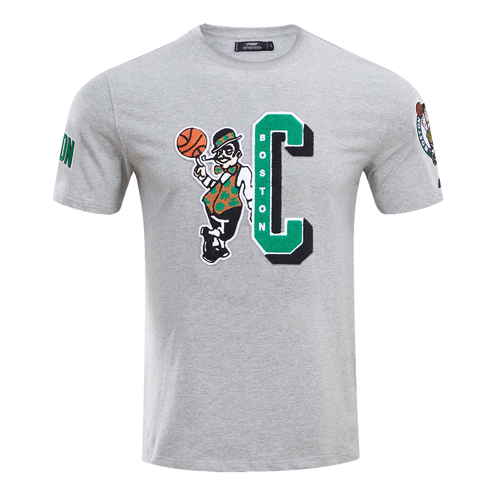 NBA BOSTON CELTICS MASHUP MEN'S TEE (HEATHER GREY)