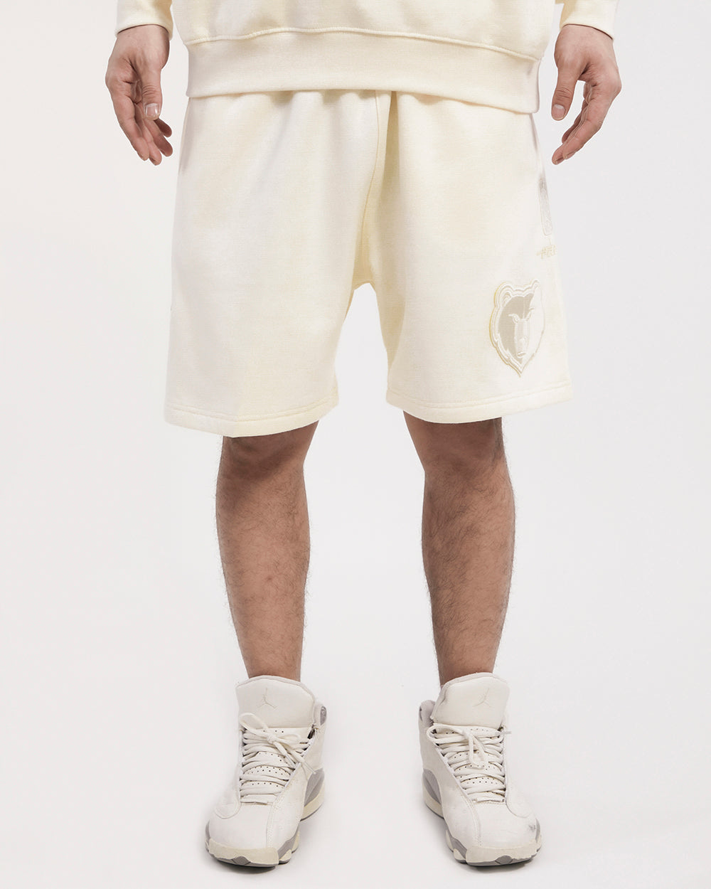 NBA MEMPHIS GRIZZLIES NEUTRAL MEN'S SHORT (EGGSHELL)