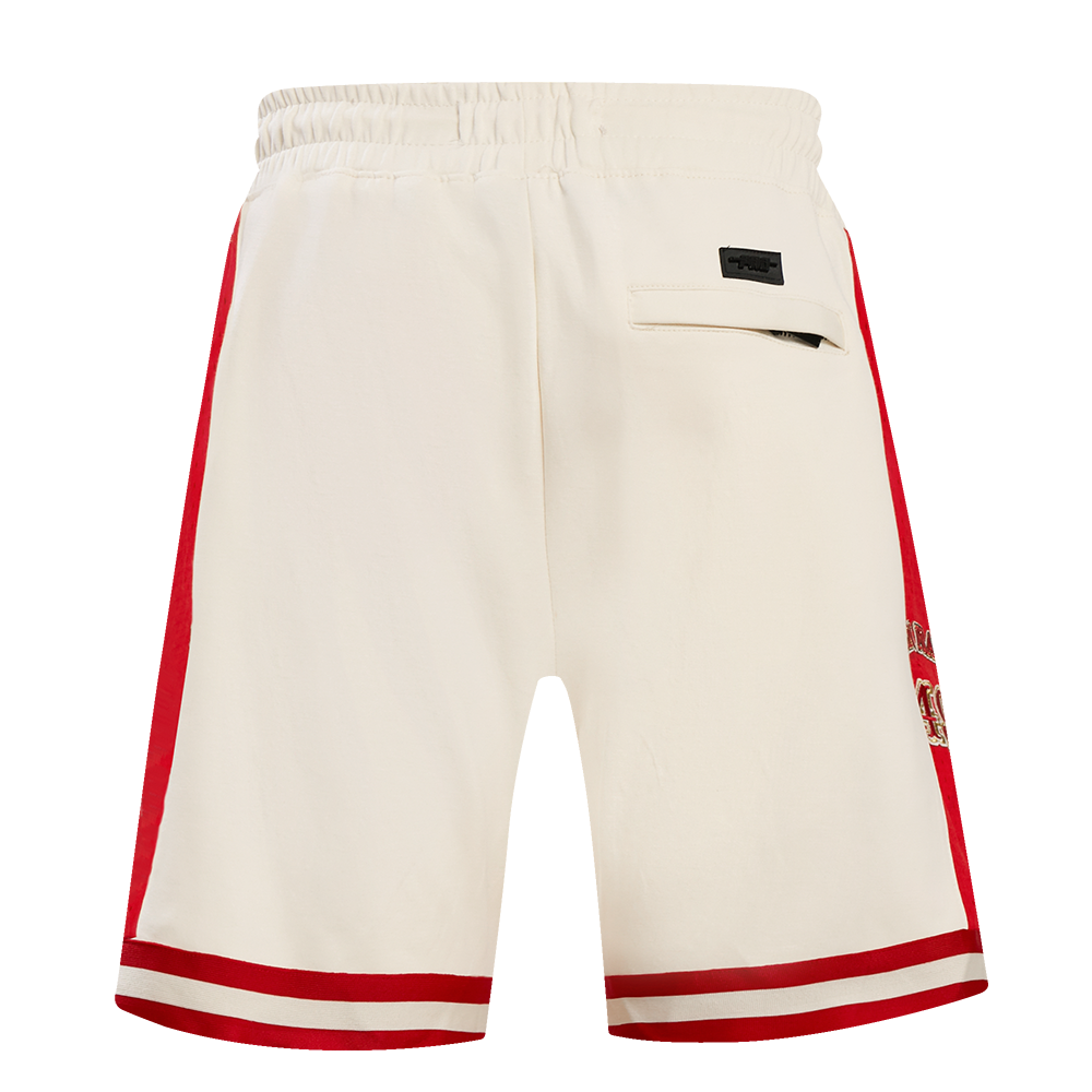 NFL SAN FRANCISCO 49ERS RETRO CLASSIC MEN'S 2.0 SHORT (EGGSHELL/ RED)