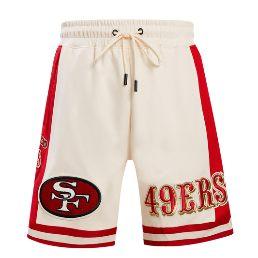 NFL SAN FRANCISCO 49ERS RETRO CLASSIC MEN'S 2.0 SHORT (EGGSHELL/ RED)