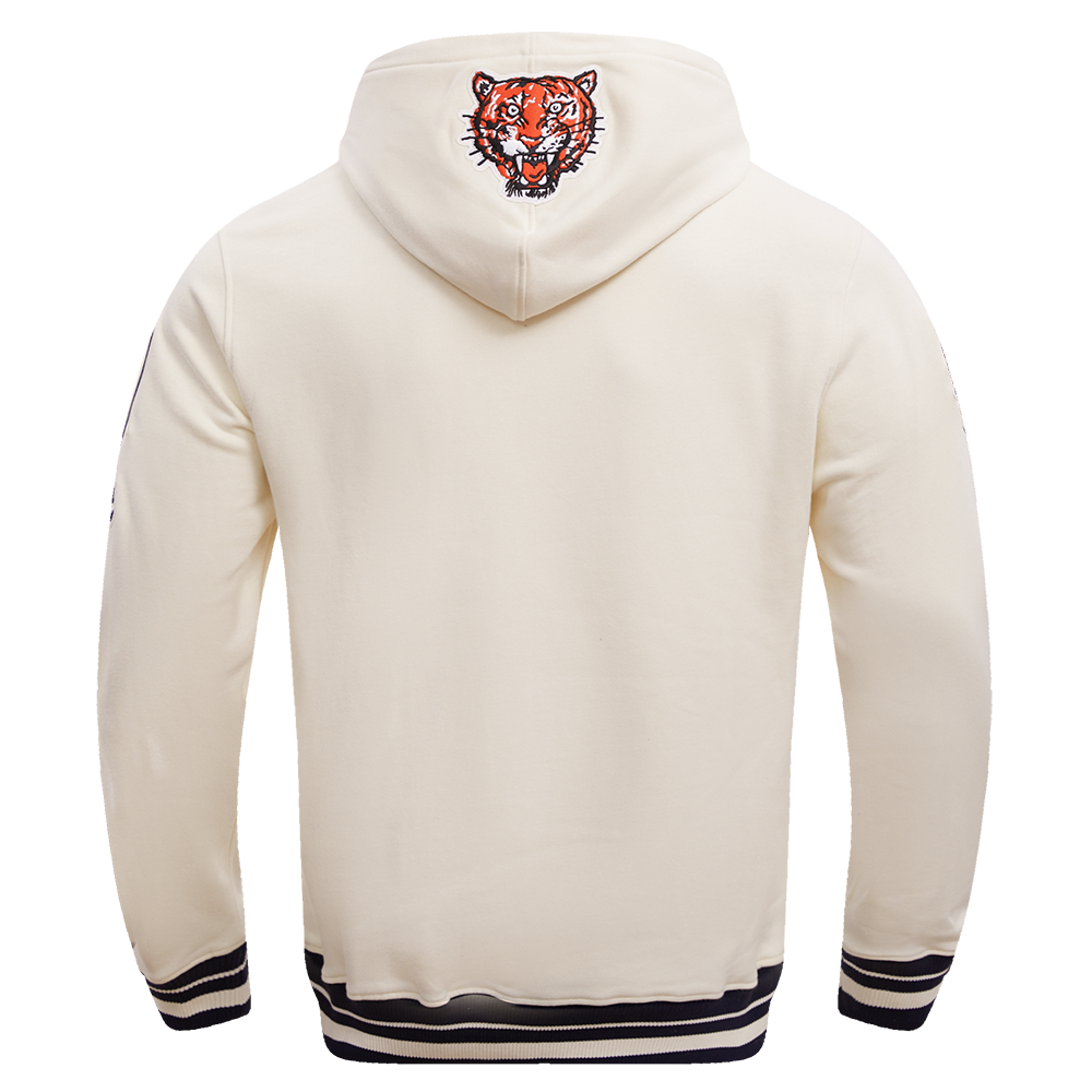 MLB DETROIT TIGERS RETRO CLASSIC MEN'S PO HOODIE (EGGSHELL/MIDNIGHT NAVY)