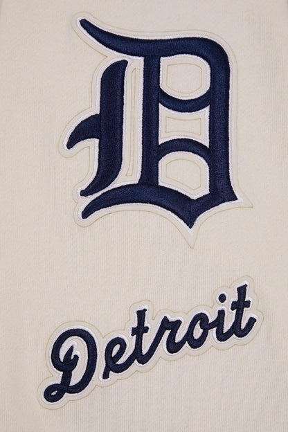 MLB DETROIT TIGERS RETRO CLASSIC MEN'S PO HOODIE (EGGSHELL/MIDNIGHT NAVY)