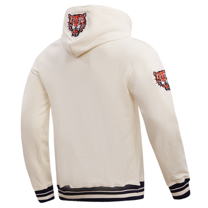 MLB DETROIT TIGERS RETRO CLASSIC MEN'S PO HOODIE (EGGSHELL/MIDNIGHT NAVY)