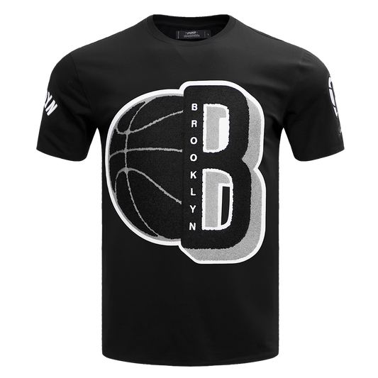 NBA BROOKLYN NETS MASHUP MEN'S TEE (BLACK)