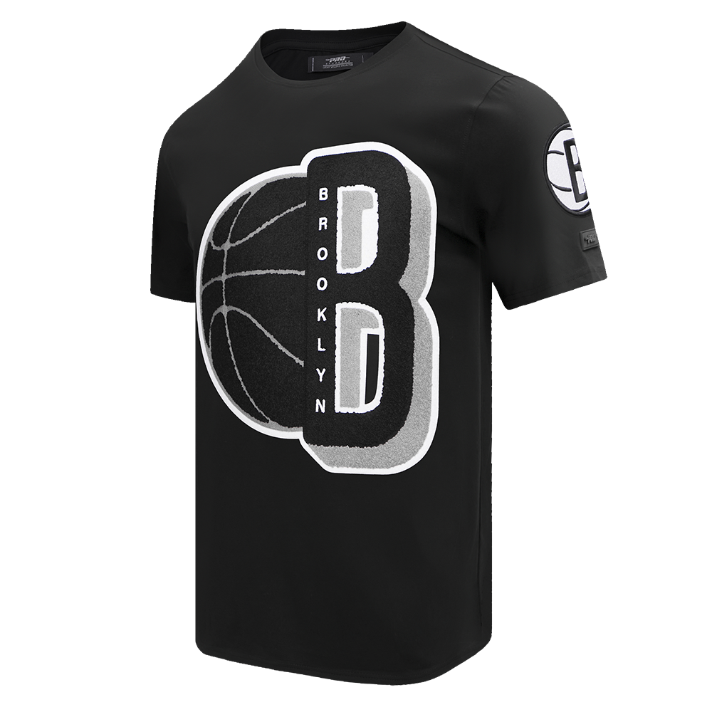 NBA BROOKLYN NETS MASHUP MEN'S TEE (BLACK)