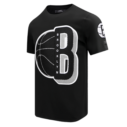 NBA BROOKLYN NETS MASHUP MEN'S TEE (BLACK)