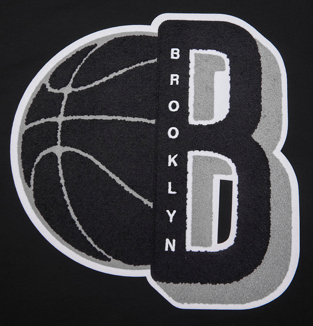 NBA BROOKLYN NETS MASHUP MEN'S TEE (BLACK)