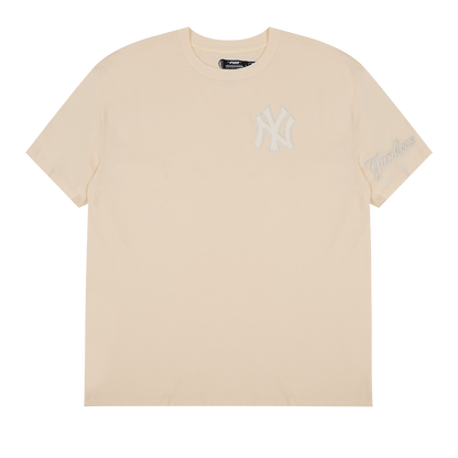 MLB NEW YORK YANKEES NEUTRAL DROP SHOULDER MEN'S TOP (EGGSHELL)