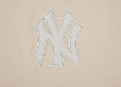 MLB NEW YORK YANKEES NEUTRAL DROP SHOULDER MEN'S TOP (EGGSHELL)