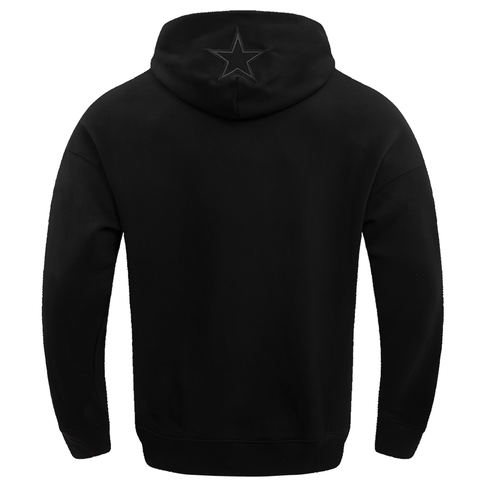 NFL DALLAS COWBOYS NEUTRAL DROP SHOULDER MEN'S PO HOODIE (BLACK)