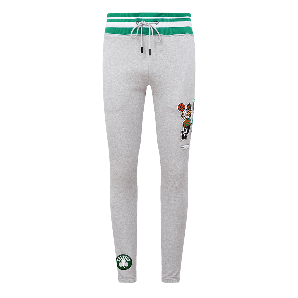 NBA BOSTON CELTICS MASHUP MEN'S RIB SWEATPANT (HEATHER GREY/GREEN)