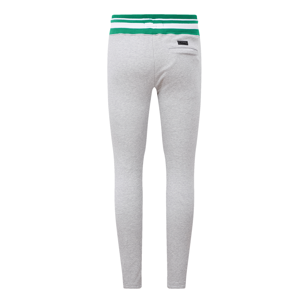 NBA BOSTON CELTICS MASHUP MEN'S RIB SWEATPANT (HEATHER GREY/GREEN)