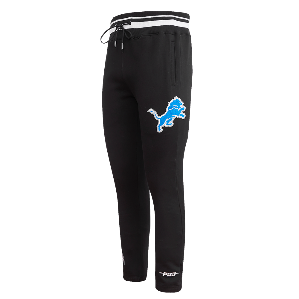 NFL DETROIT LIONS MASHUP MEN'S RIB SWEATPANT (BLACK)