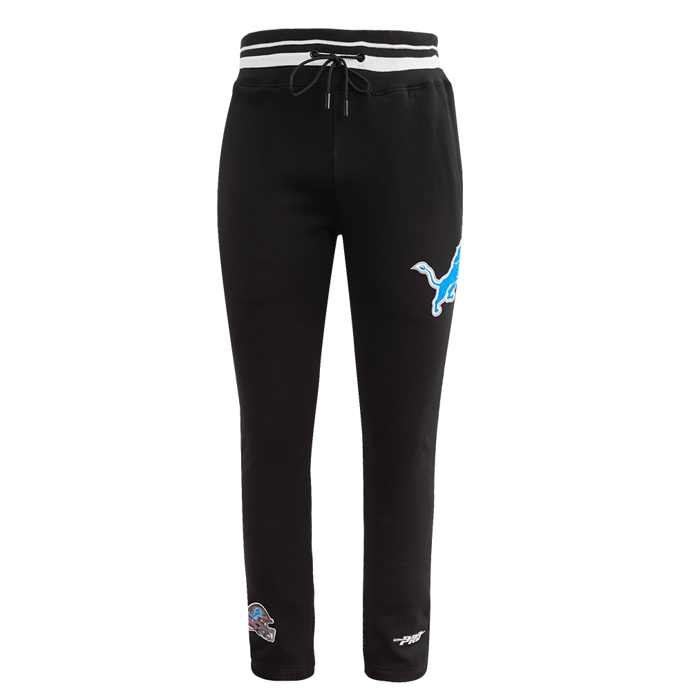 NFL DETROIT LIONS MASHUP MEN'S RIB SWEATPANT (BLACK)