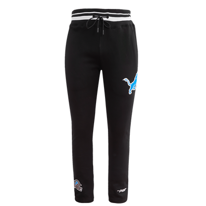 NFL DETROIT LIONS MASHUP MEN'S RIB SWEATPANT (BLACK)