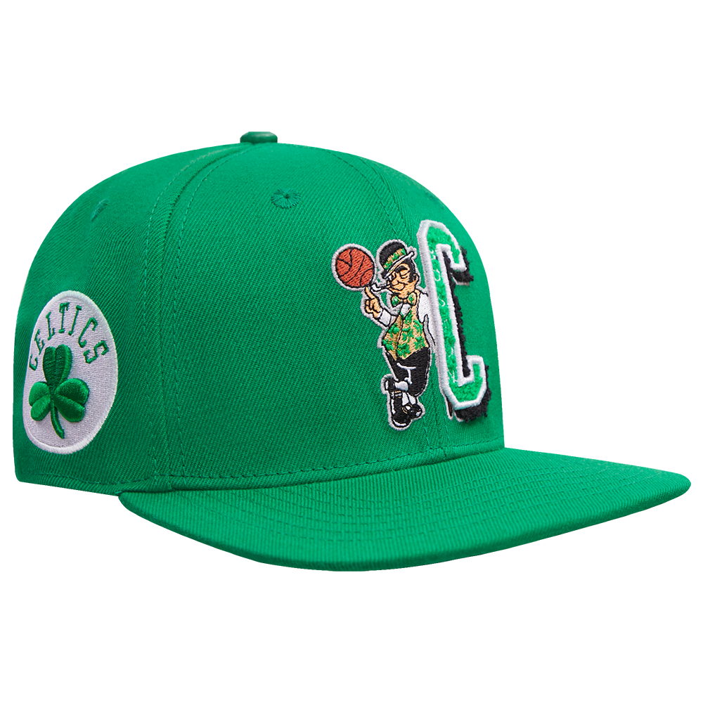 NBA BOSTON CELTICS MASHUP UNISEX WOOL SNAPBACK HAT (KELLY GREEN)