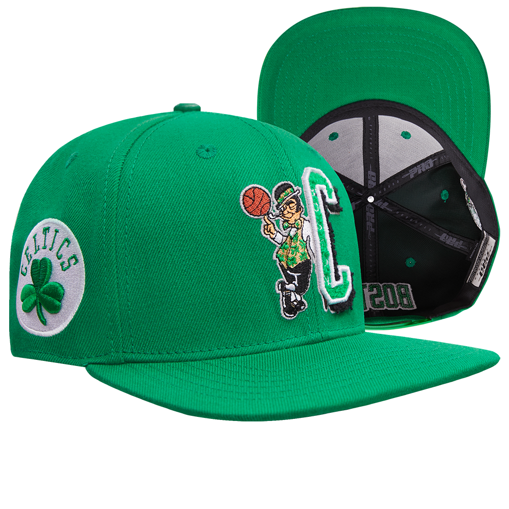 NBA BOSTON CELTICS MASHUP UNISEX WOOL SNAPBACK HAT (KELLY GREEN)