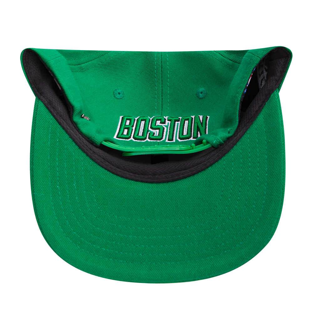 NBA BOSTON CELTICS MASHUP UNISEX WOOL SNAPBACK HAT (KELLY GREEN)