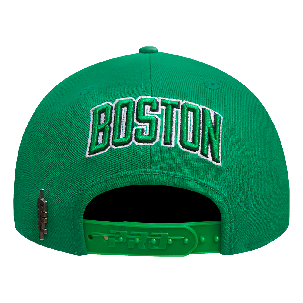 NBA BOSTON CELTICS MASHUP UNISEX WOOL SNAPBACK HAT (KELLY GREEN)