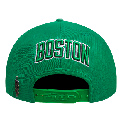 NBA BOSTON CELTICS MASHUP UNISEX WOOL SNAPBACK HAT (KELLY GREEN)