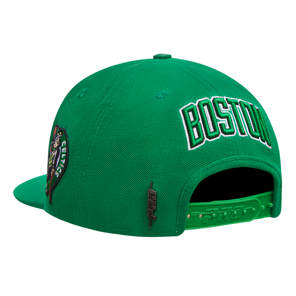 NBA BOSTON CELTICS MASHUP UNISEX WOOL SNAPBACK HAT (KELLY GREEN)