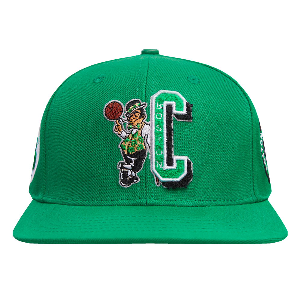 NBA BOSTON CELTICS MASHUP UNISEX WOOL SNAPBACK HAT (KELLY GREEN)