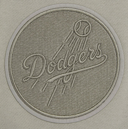 MLB LOS ANGELES DODGERS NEUTRAL DROP SHOULDER FLC CREWNECK (TAUPE)