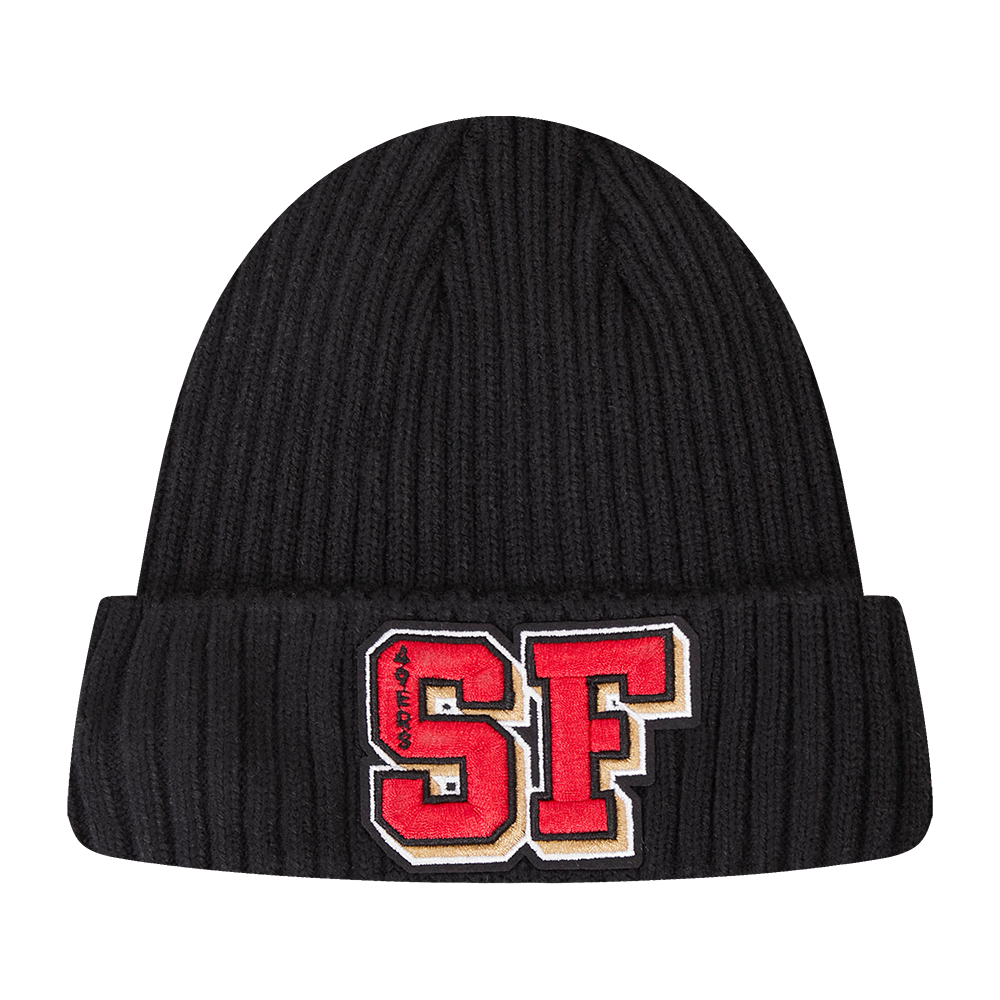 NFL SAN FRANCISCO 49ERS MASH UP BEANIE (BLACK)