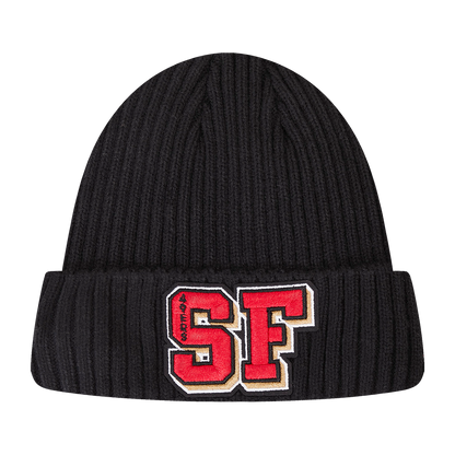 NFL SAN FRANCISCO 49ERS MASH UP BEANIE (BLACK)