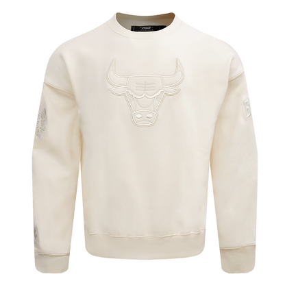 NBA CHICAGO BULLS NEUTRAL DROP SHOULDER FLC CREWNECK (EGGSHELL)