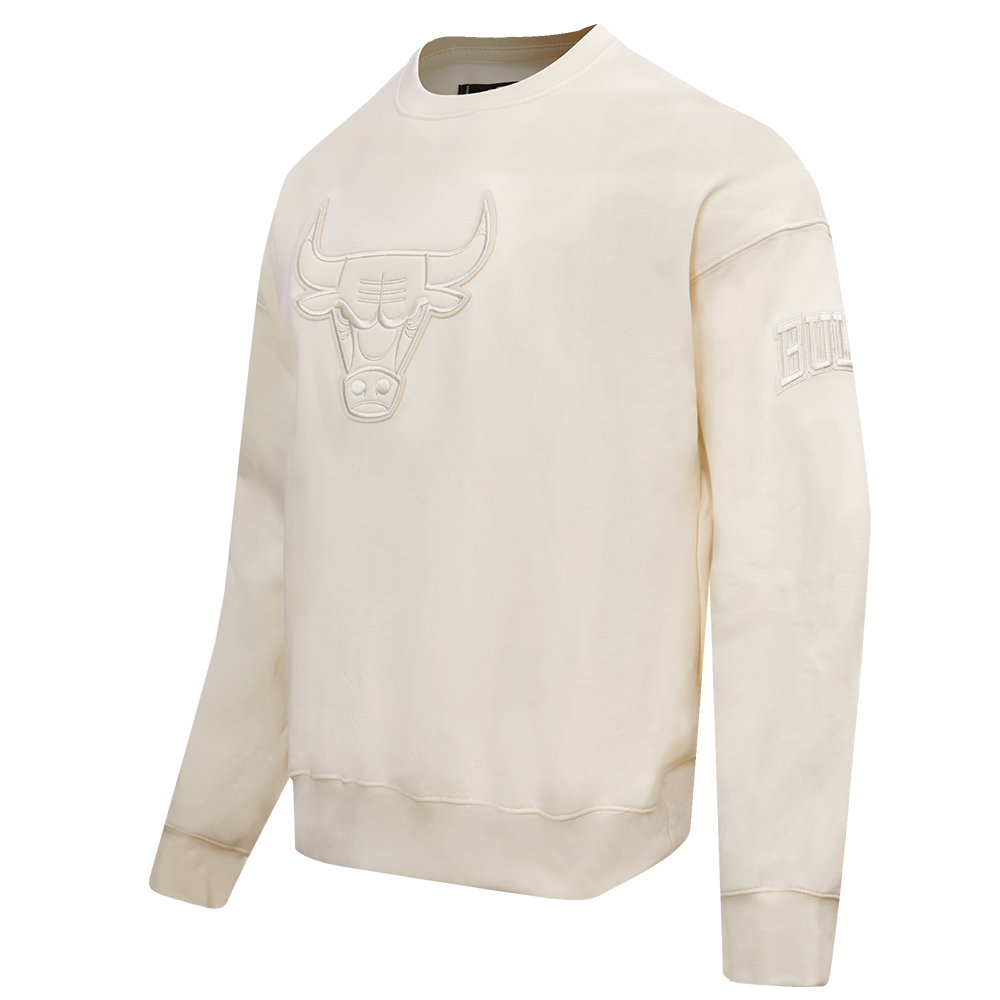 NBA CHICAGO BULLS NEUTRAL DROP SHOULDER FLC CREWNECK (EGGSHELL)