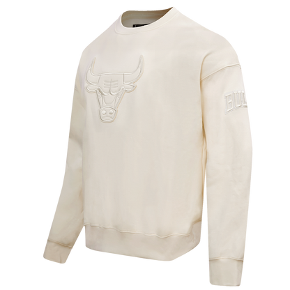 NBA CHICAGO BULLS NEUTRAL DROP SHOULDER FLC CREWNECK (EGGSHELL)