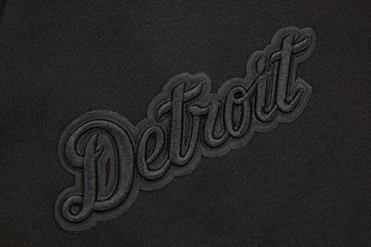 MLB DETROIT TIGERS NEUTRAL DROP SHOULDER MEN'S PO HOODIE (BLACK)