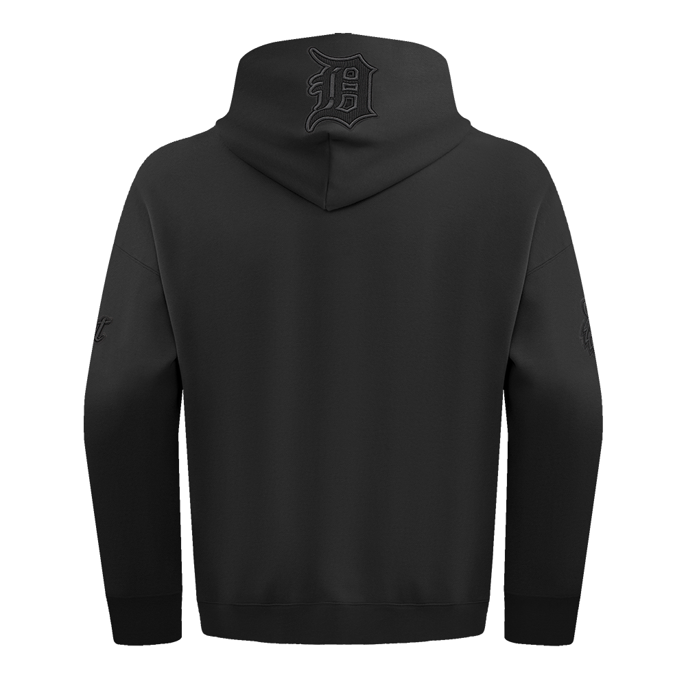 MLB DETROIT TIGERS NEUTRAL DROP SHOULDER MEN'S PO HOODIE (BLACK)