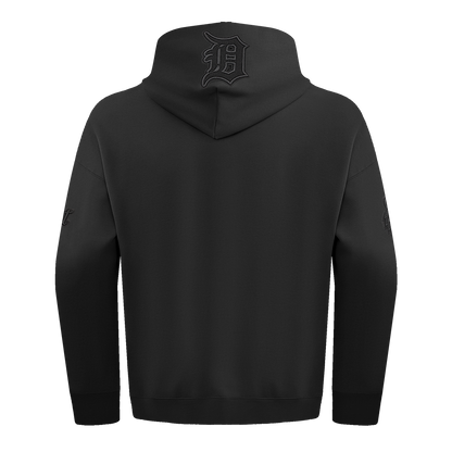 MLB DETROIT TIGERS NEUTRAL DROP SHOULDER MEN'S PO HOODIE (BLACK)