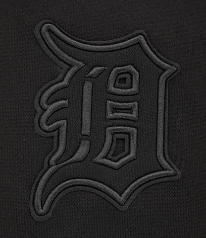 MLB DETROIT TIGERS NEUTRAL DROP SHOULDER MEN'S PO HOODIE (BLACK)