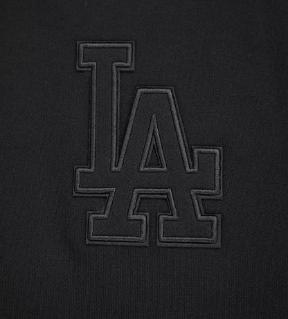 MLB LOS ANGELES DODGERS NEUTRAL DROP SHOULDER MEN'S PO HOODIE (BLACK)