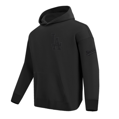 MLB LOS ANGELES DODGERS NEUTRAL DROP SHOULDER MEN'S PO HOODIE (BLACK)