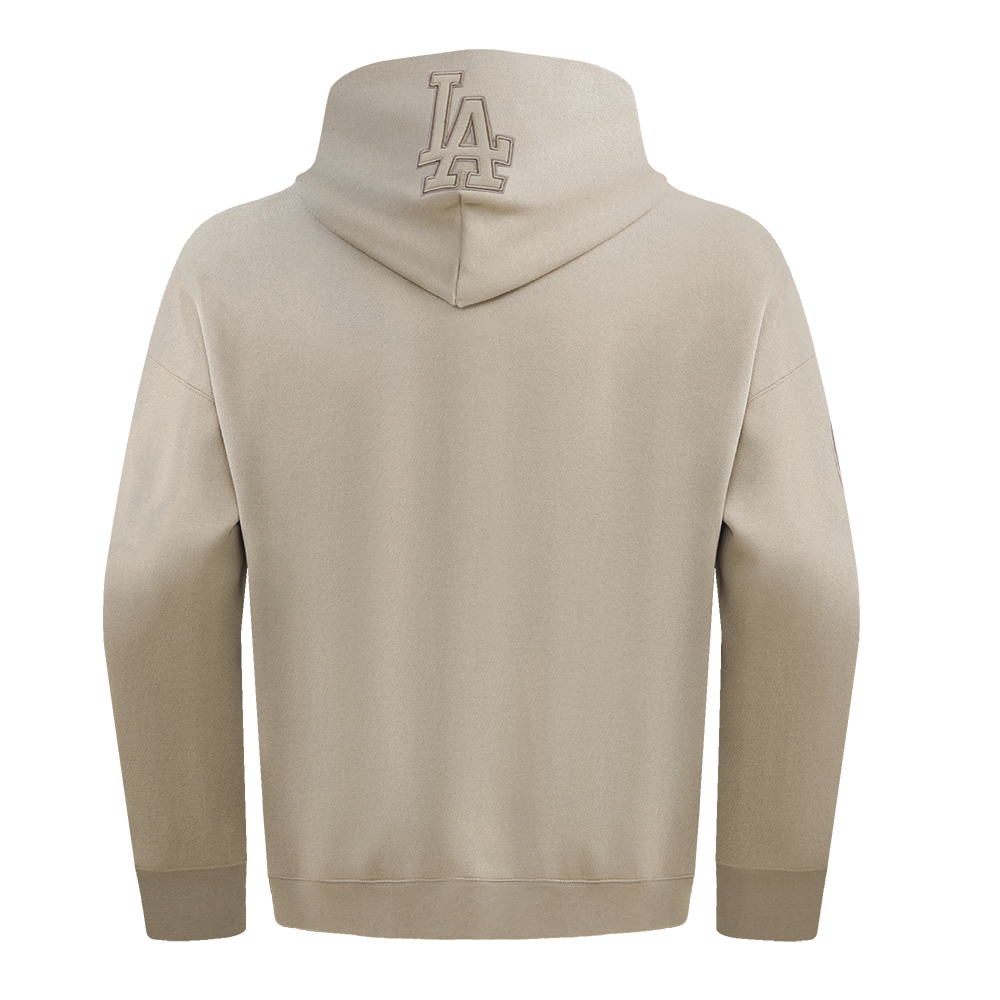 MLB LOS ANGELES DODGERS NEUTRAL DROP SHOULDER MEN'S PO HOODIE (TAUPE)