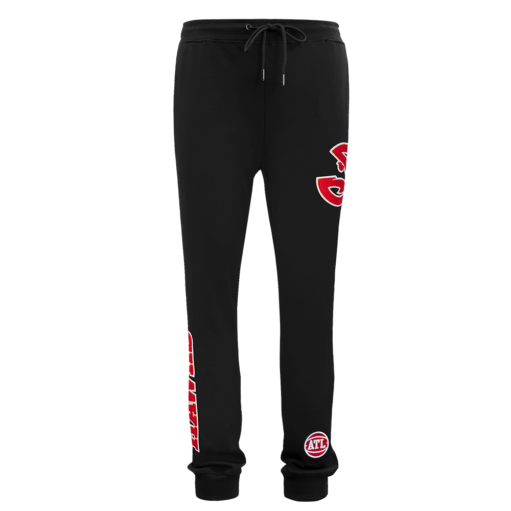 NBA ATLANTA HAWKS CLASSIC CHENILLE MEN'S JOGGER (BLACK)