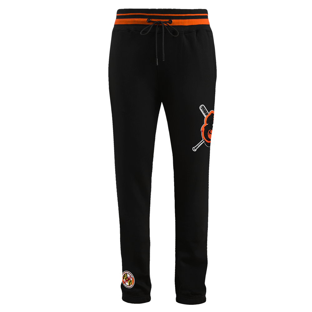 MLB BALTIMORE ORIOLES MASHUP MEN'S RIB SWEATPANT (BLACK)