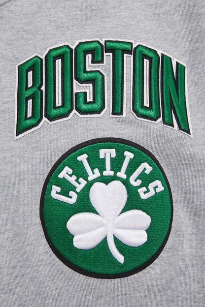 NBA BOSTON CELTICS MASHUP MEN'S RIB CREWNECK (HEATHER GREY)