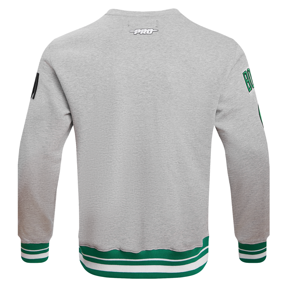 NBA BOSTON CELTICS MASHUP MEN'S RIB CREWNECK (HEATHER GREY)