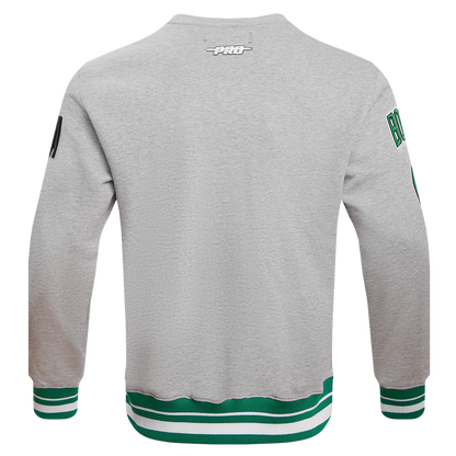 NBA BOSTON CELTICS MASHUP MEN'S RIB CREWNECK (HEATHER GREY)