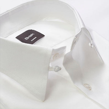 Egyptian White Tab Collar Shirt