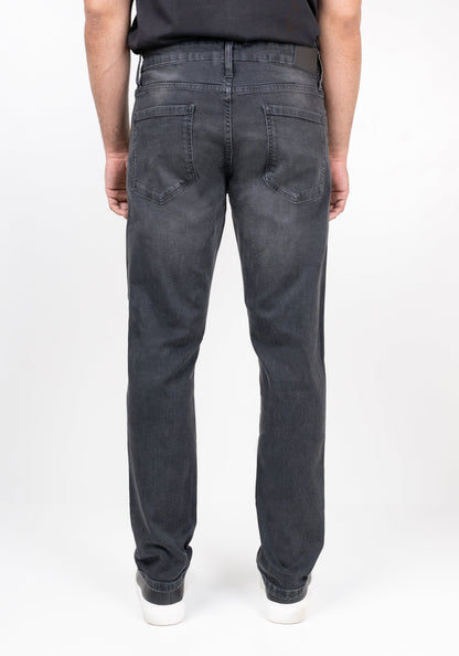 Charcoal Grey Rip & Repair Slim Fit Jeans - Lift