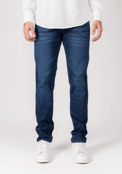 Dark Indigo Wash Slim Fit Jeans - Flex